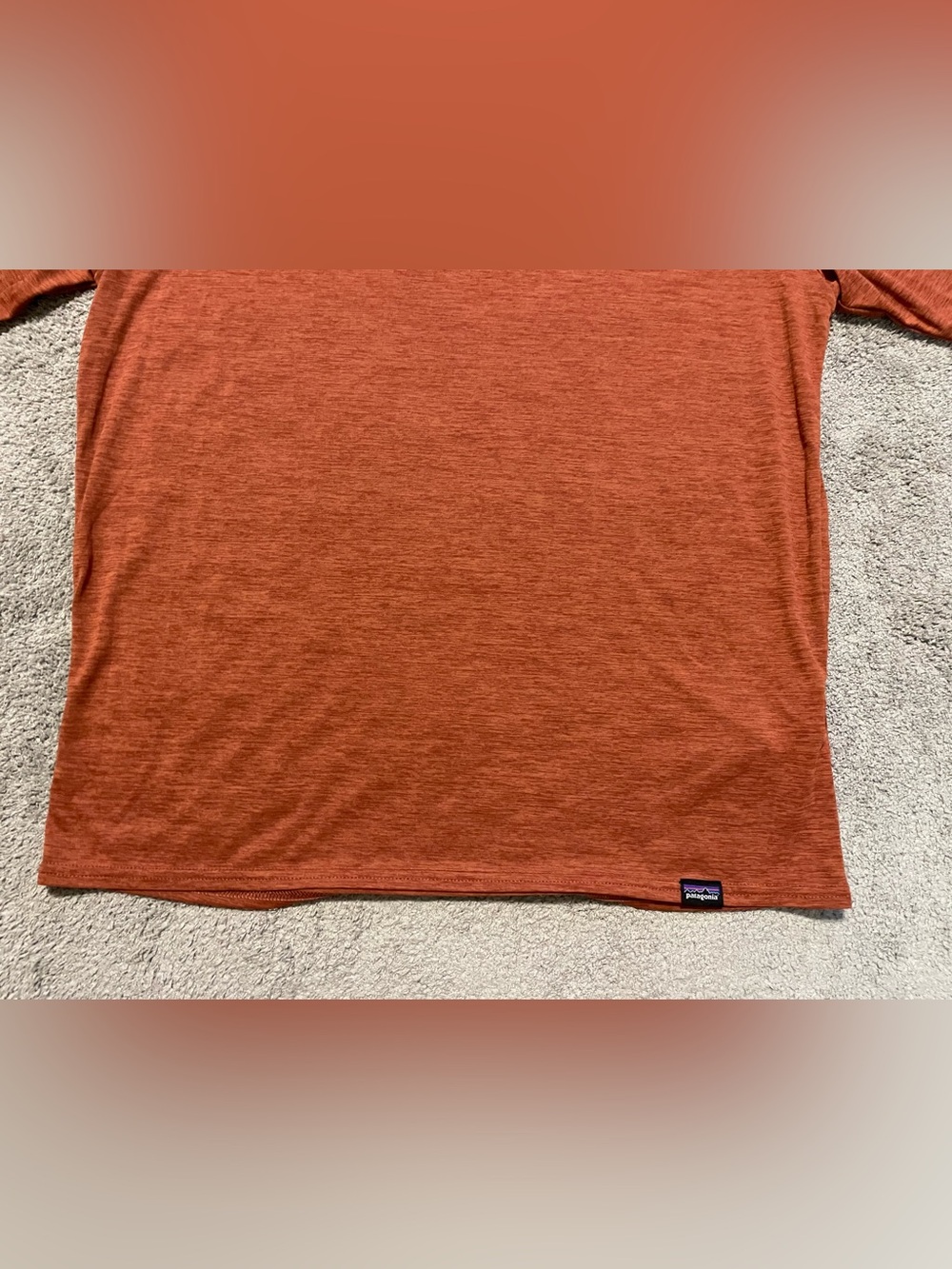 Patagonia Short Sleeve Trail Tee in Rust Orange - Picture 3 of 14